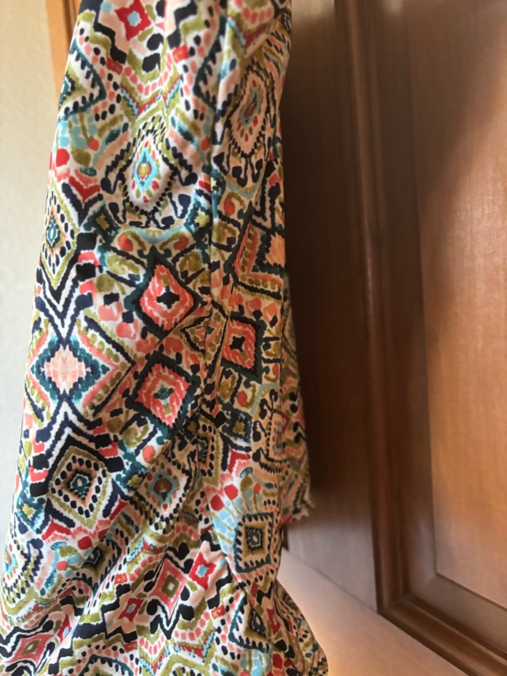 Kona Sol Multicolor Geometric Print Adjustable Strap Camisole/Swimtop L - Picture 2 of 5